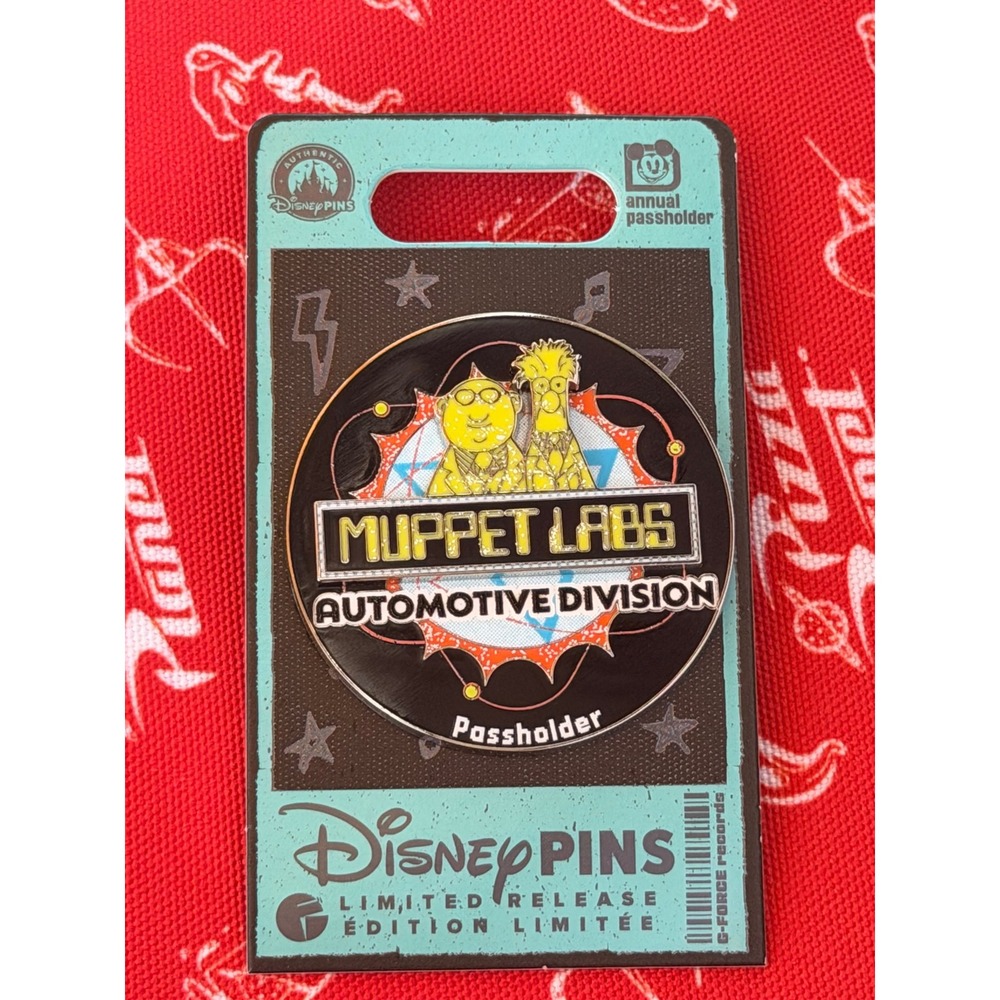 Disney Parks Pin Muppets Rock Roller Coaster Muppet Labs Passholder Black 2026